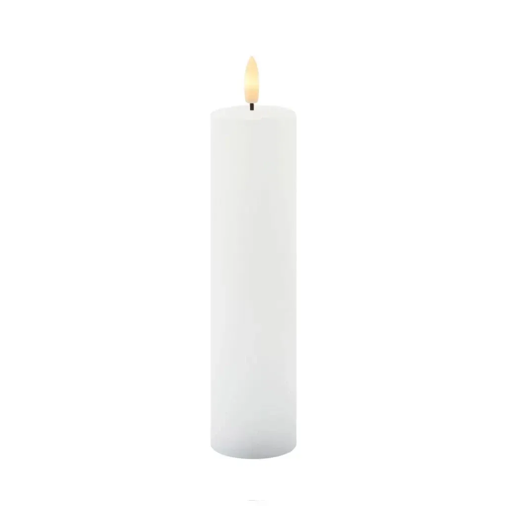 Sille márkájú, valódi viaszból készült, újratölthető LED-gyertya, fehér, Ø 5 × 20 cm