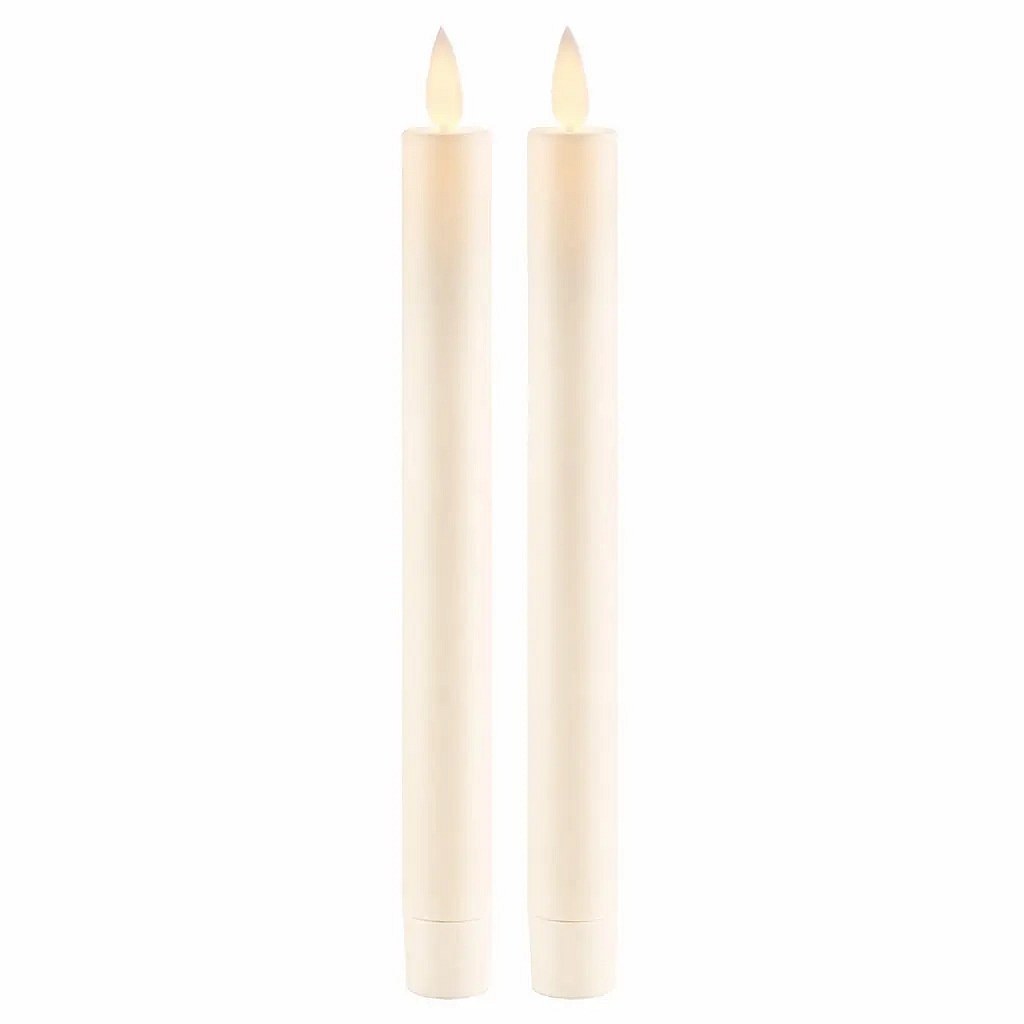 LED gyertya Sara, mandula, 2 × 25 cm, 2 × AAA, 2 db-os csomagolásban