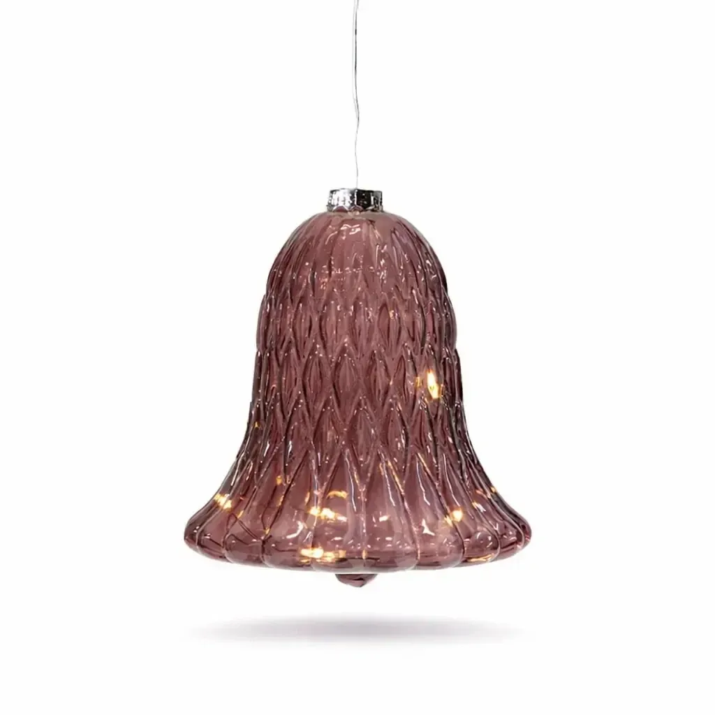 LED-es üvegharang bordó Ø 9 × 10 cm, 5 LED, IP20 belső, 1× AAA