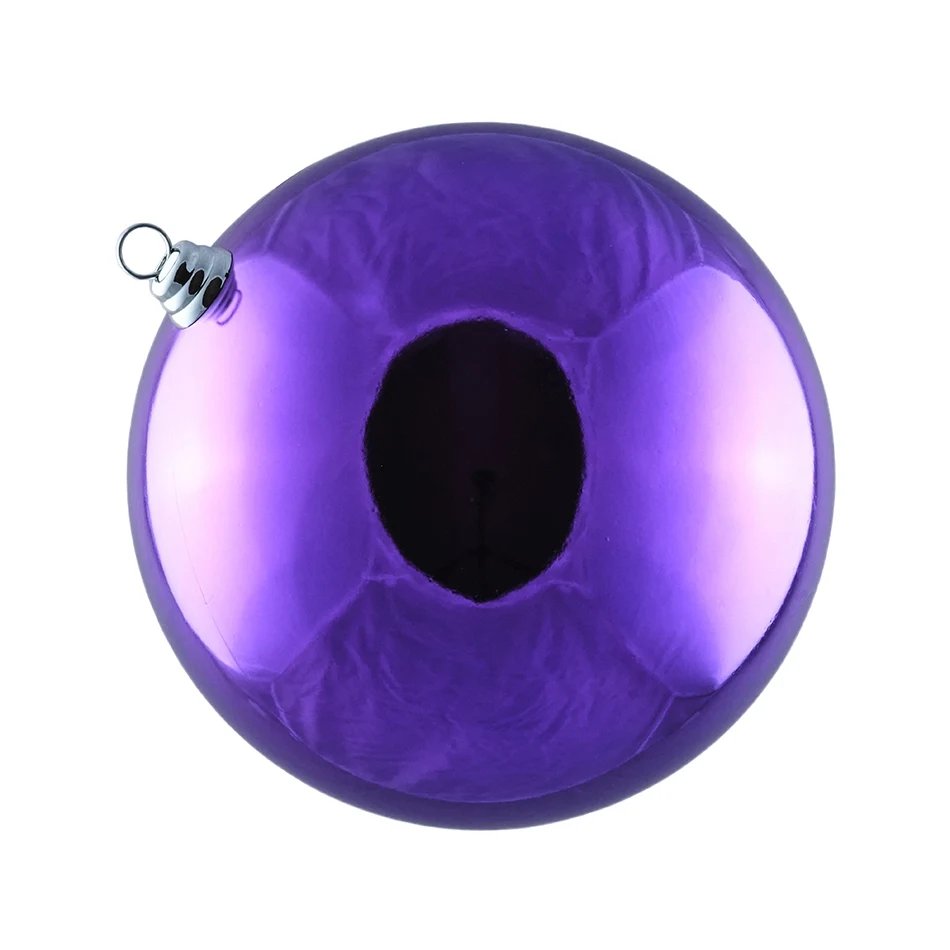 Műanyag gömb, átmérője 30 cm, lila, fényes