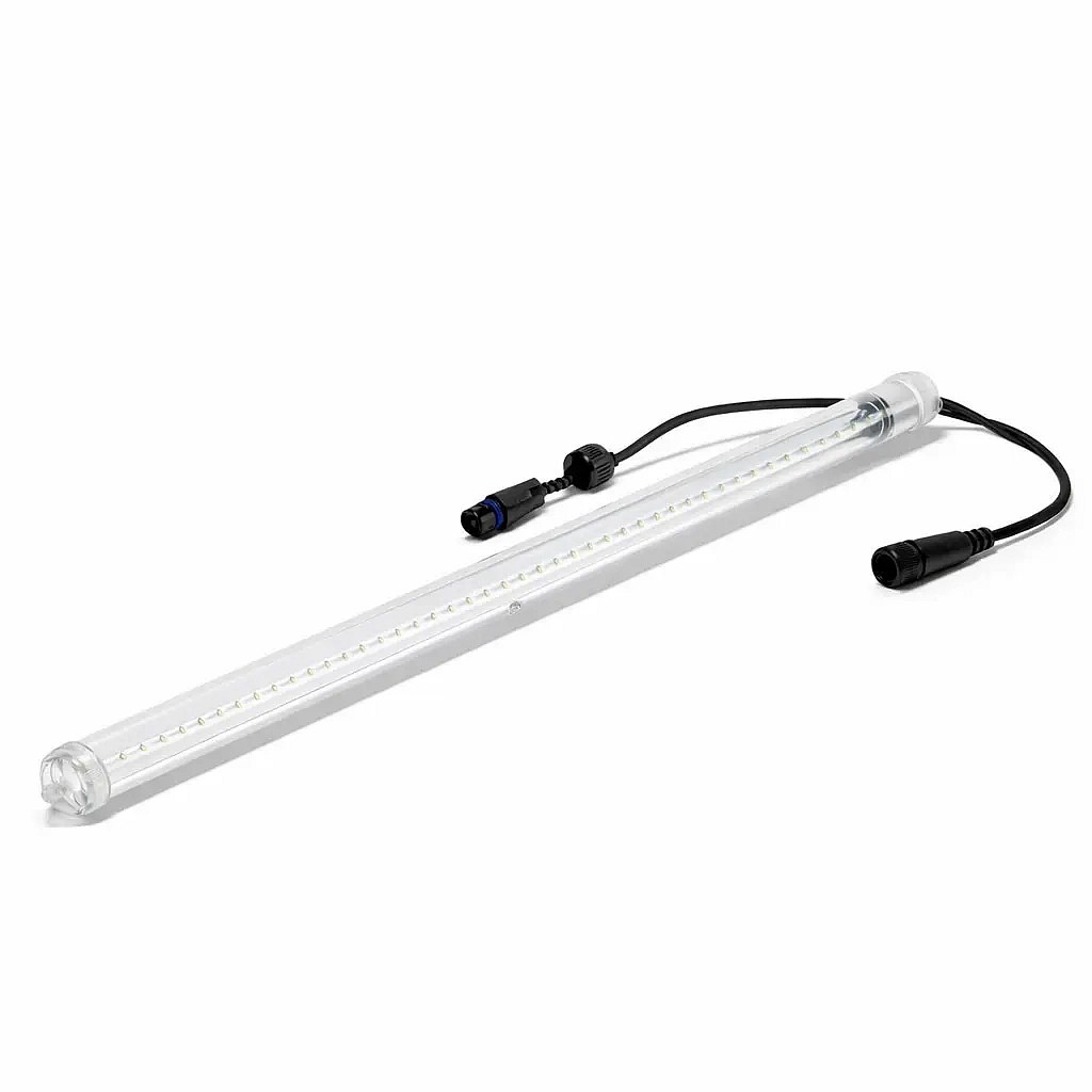 Easy Fix LED hóesés 100 cm, jégfehér, 200 LED, fekete kábel, IP67, hosszabbító