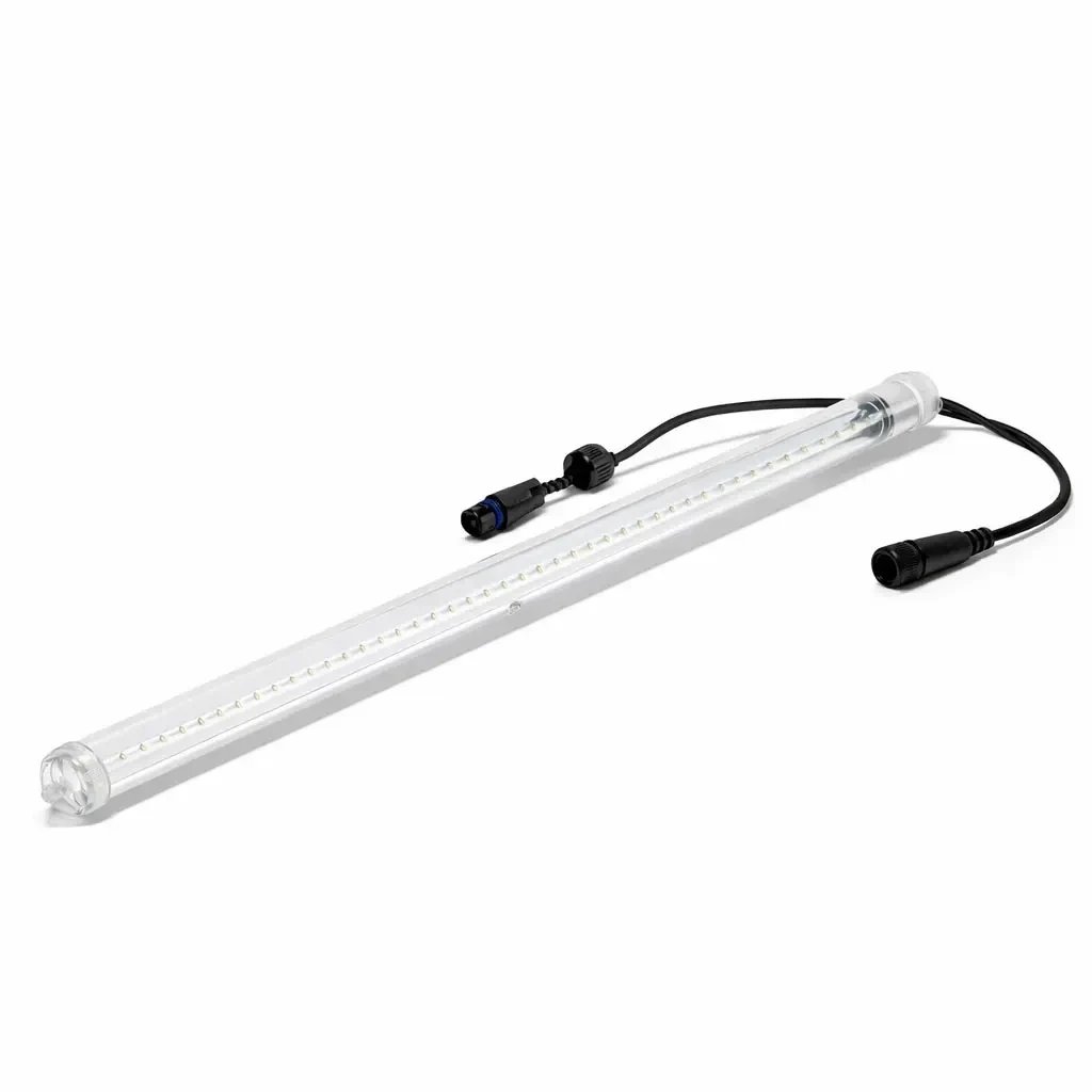 Easy Fix LED hóesés 100 cm, jeges fehér, 200 LED, fekete kábel IP44, hosszabbítás