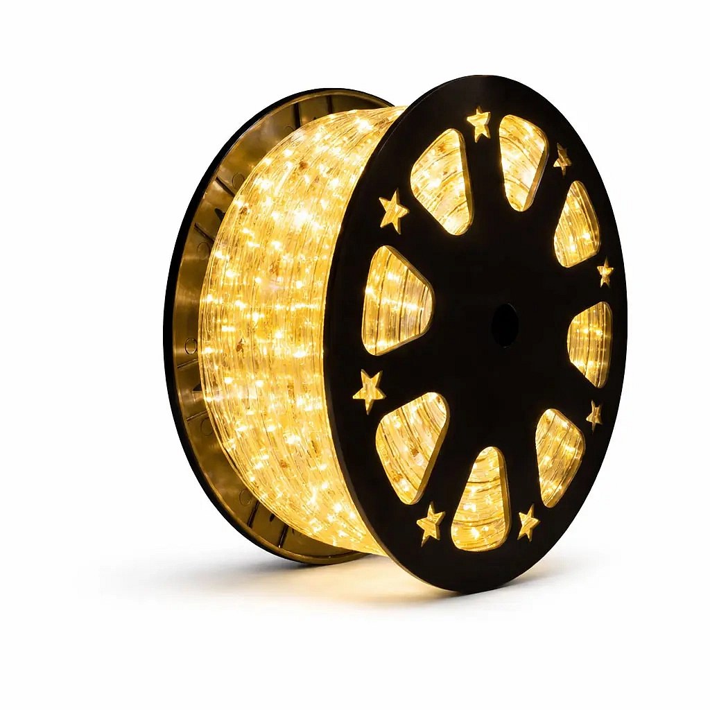 Easy Fix kültéri LED-világítócső, 50 m, meleg fehér, 1500 diódával, átlátszó, IP44, tekercsben