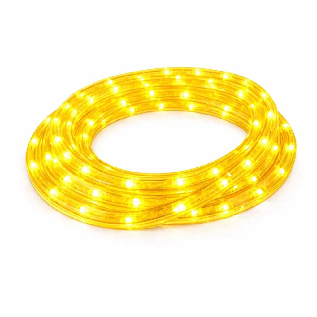 Easy Fix LED kültéri tömlő 1 m, sárga, 30 LED, IP44, fémből készült