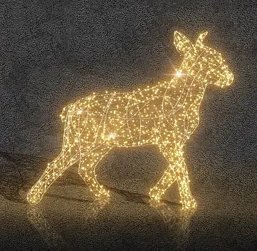 3D LED fénykerék 180 × 200 × 45 cm, meleg fehér, 36 V, 36,2 W, 30 kg, 2 db, 2 részes