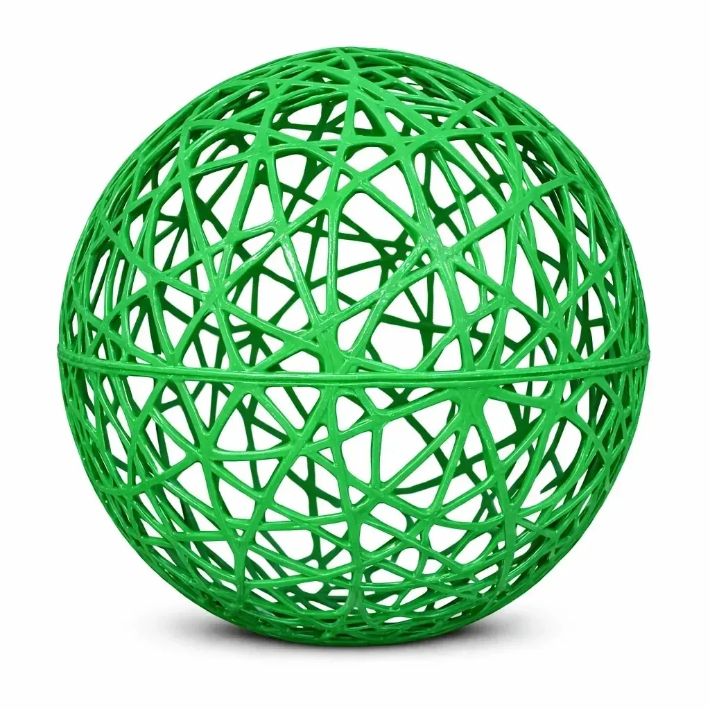 3D labda Üvegszálas, 50 cm átmérőjű, zöld, nem világít, nem világít.