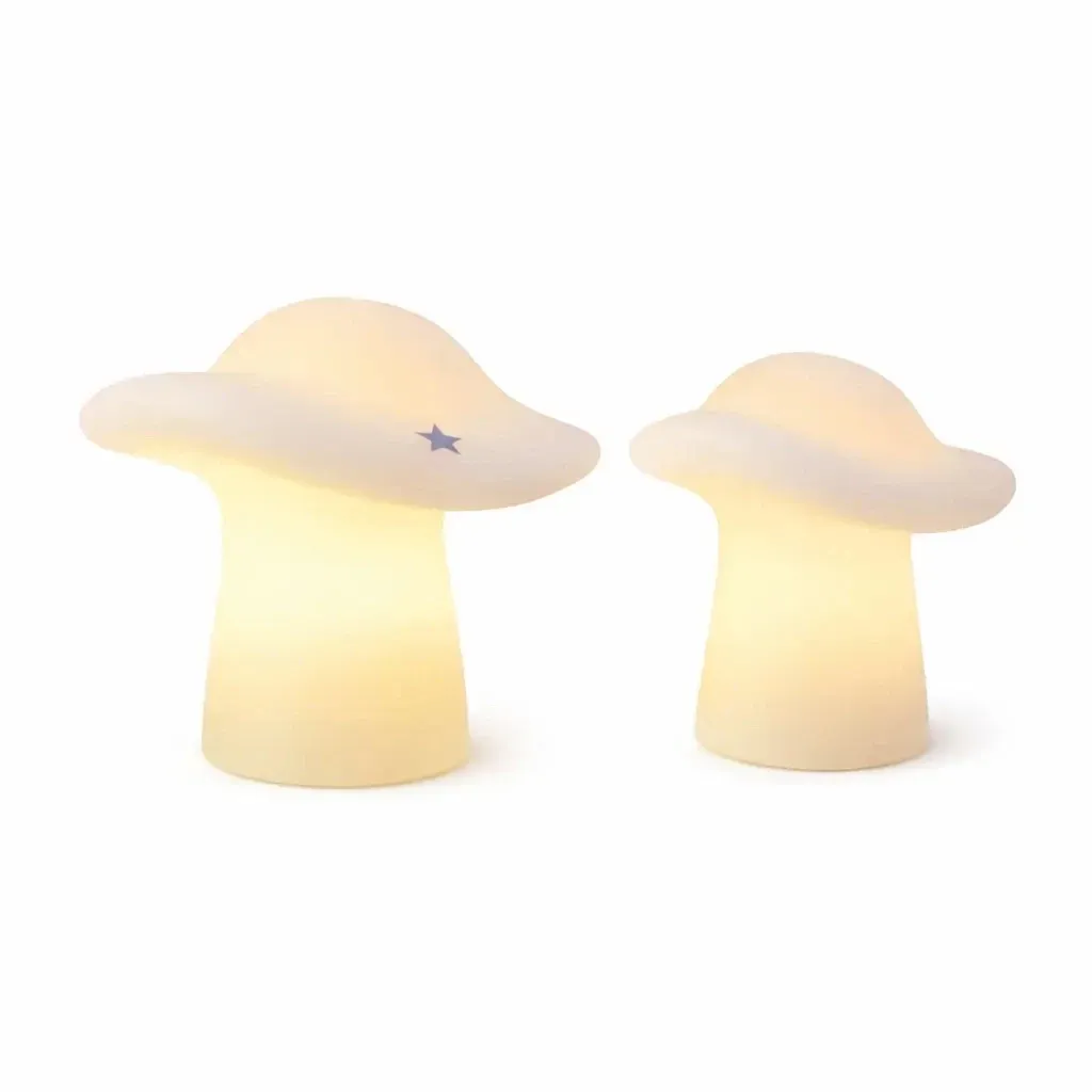 Elemről működő, valódi viaszból készült LED-gyertyák, gomba alakúak, fehérek, 2 darabos készlet, 10 × 8,5 cm és 12 × 9 cm, CR2032