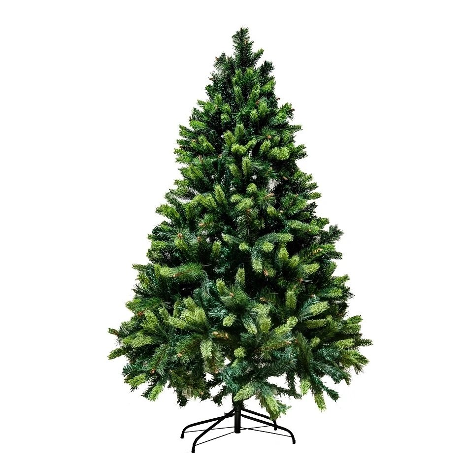 Műkarácsonyfa 180 cm, fenyőfa, 2D és 3D tűkkel, állvánnyal együtt.