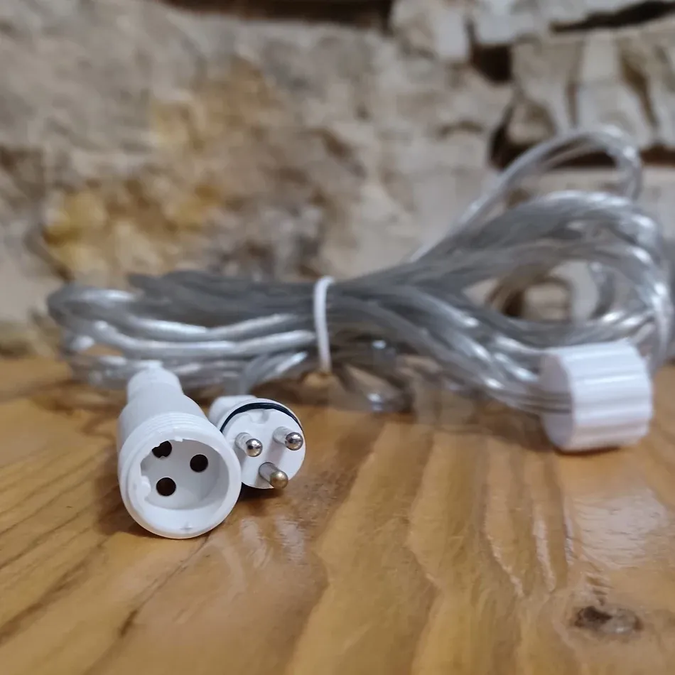 Hobby vezeték hosszabbító kábel 3 m átlátszó IP44