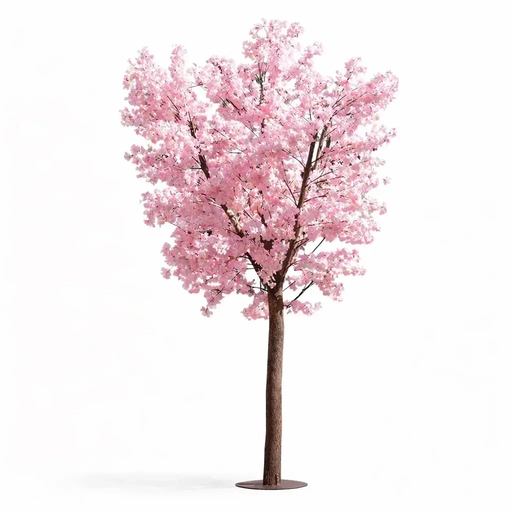 3D műfa Sakura 300 × 200 cm, rózsaszín dekoráció, IP44 kültéri, fém és műanyag