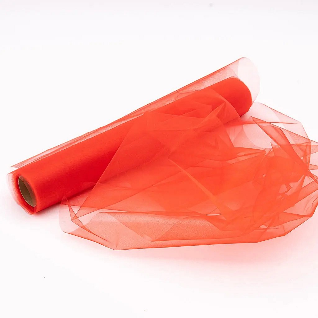 Vörös organza szalag 36 × 920 cm