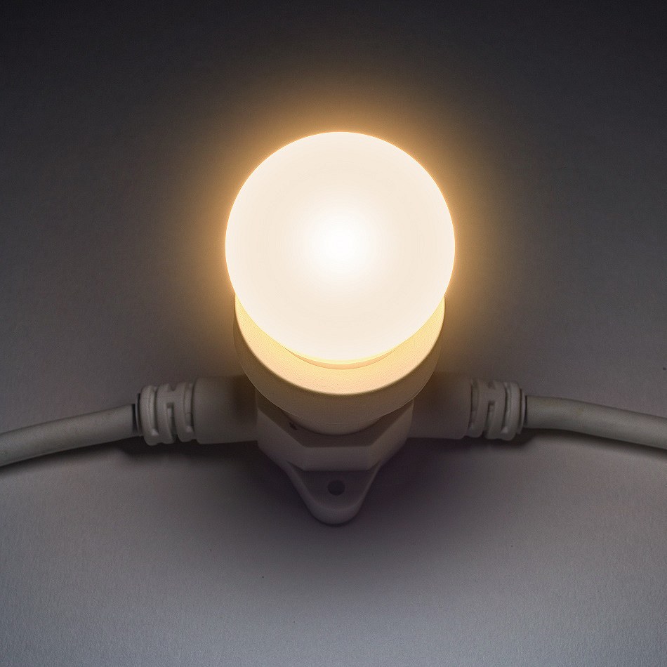 LED izzó, meleg fehér, foglalat B22