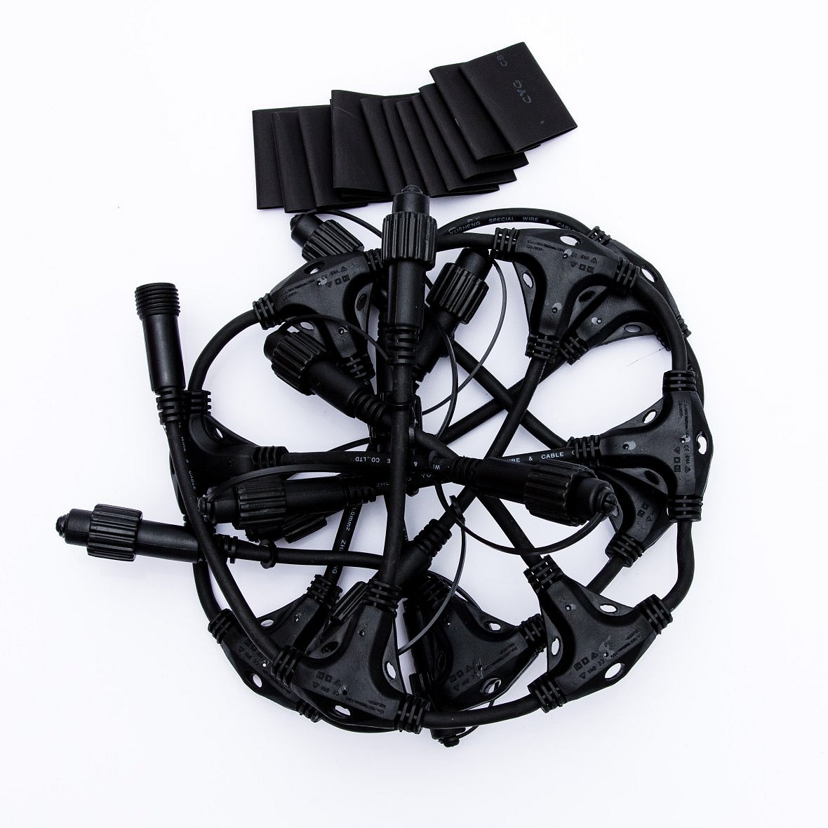Easy Fix T hub, 7 kimenet, fekete, IP67