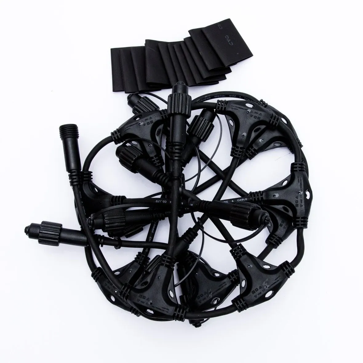 Easy Fix T hub, 7 kimenet, fekete, IP67