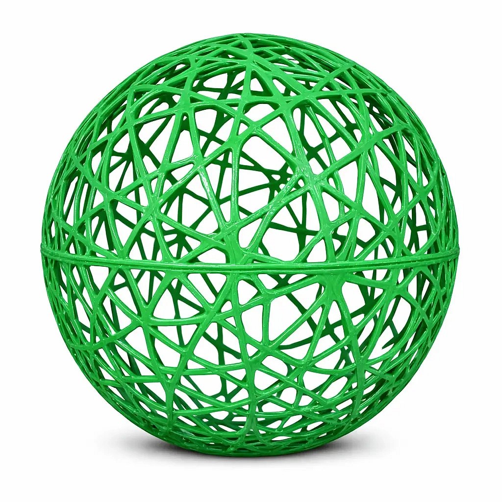 3D labda Üvegszálas, 100 cm átmérőjű, zöld, nem világít, nem világít.
