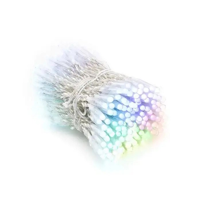 Twinkly strings PRO kültéri színes fényfüzér, 25 m, RGB, 250 LED, fehér kábel, IP44