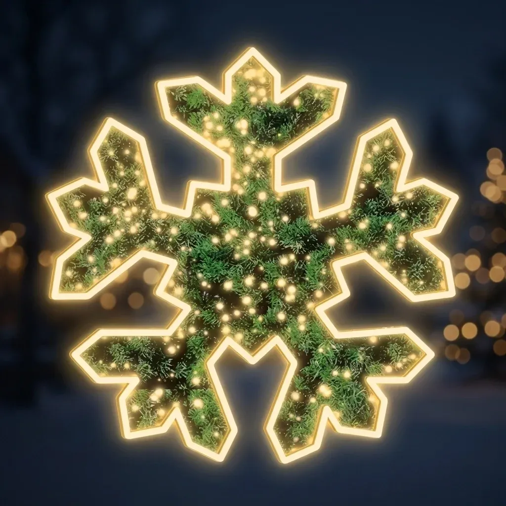 2D LED reflektor FB-III, lógó, zöld szőnyeg, Ø 150 cm, meleg fehér, üvegszálas, üvegszálas