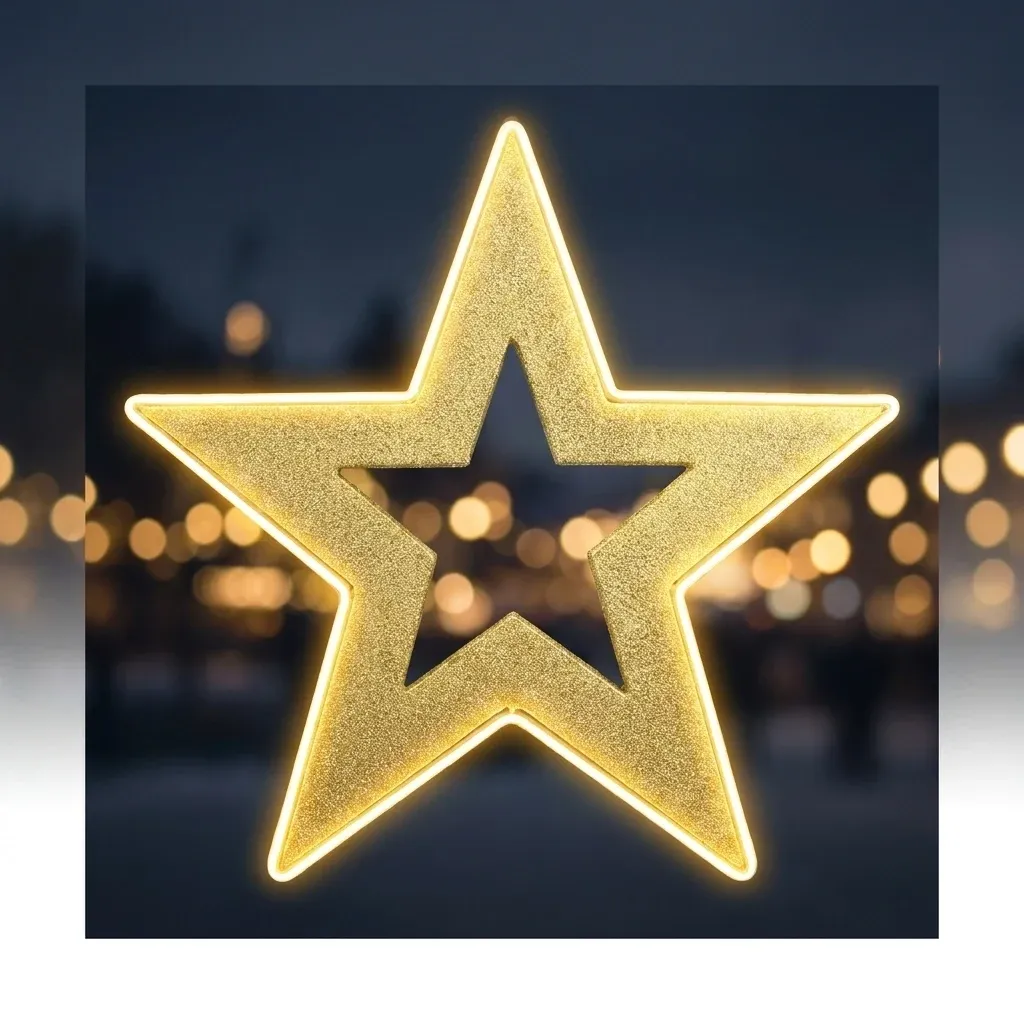 Easy Fix 3D LED Full-Wall Star Light 150 cm, arany, meleg fehér, villanófénnyel, alumínium