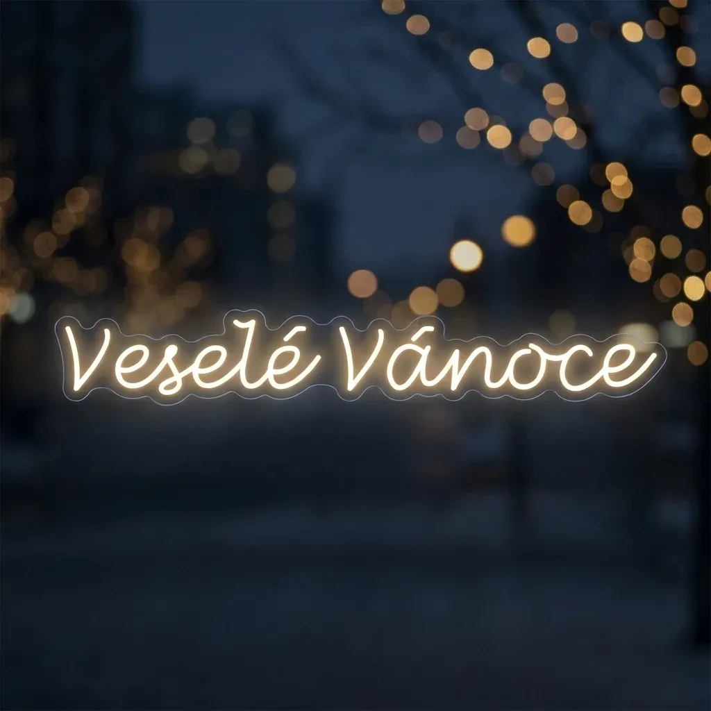 Easy Fix 2D LED felirat Merry Christmas, 80 × 320 cm, LED fehér, dekoráció közvilágításhoz, alumínium