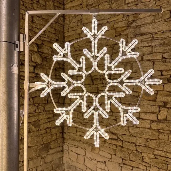 Easy Fix 2D LED reflektor X, Ø 85 cm, meleg fehér, közvilágítási készlet, alumínium
