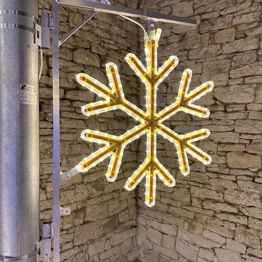 Easy Fix 2D LED fénypehely VI, Ø 65 cm, meleg fehér 3D nyomtatás, közvilágítási készlet, alumínium