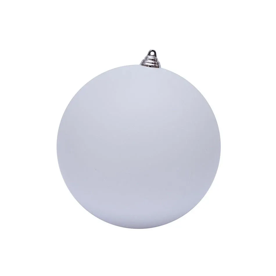 Műanyag gömb, átmérője 20 cm, fehér, matt