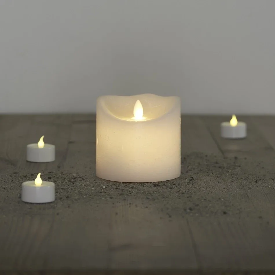 _Download Wax LED-es gyertya, 10,5 cm, fehér