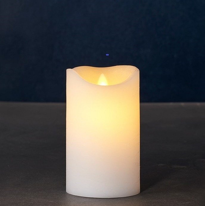 _Letöltve Wax led gyertya Sara exclusive - 12,5cm, fehér