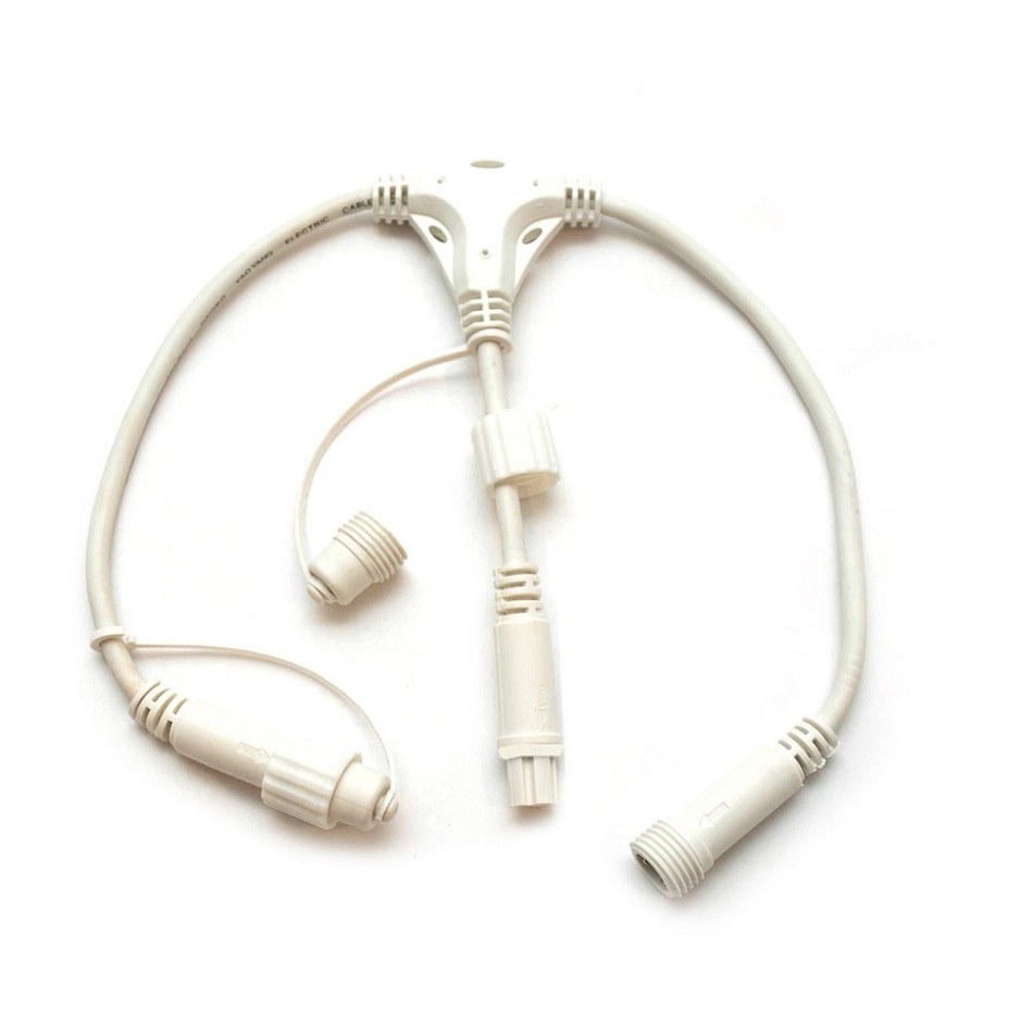 Easy Fix T hub, 2 kimenet, fehér, IP44