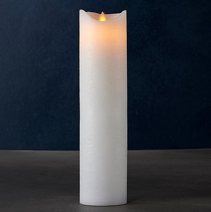 _Download Wax LED gyertya exkluzív, 30 cm, fehér