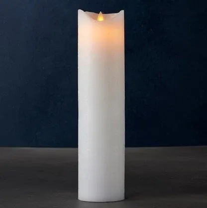 _Download Wax LED gyertya exkluzív, 30 cm, fehér