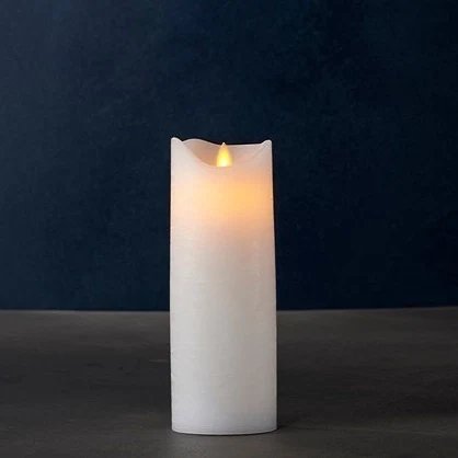 _Download Wax LED gyertya exkluzív, 20cm, fehér