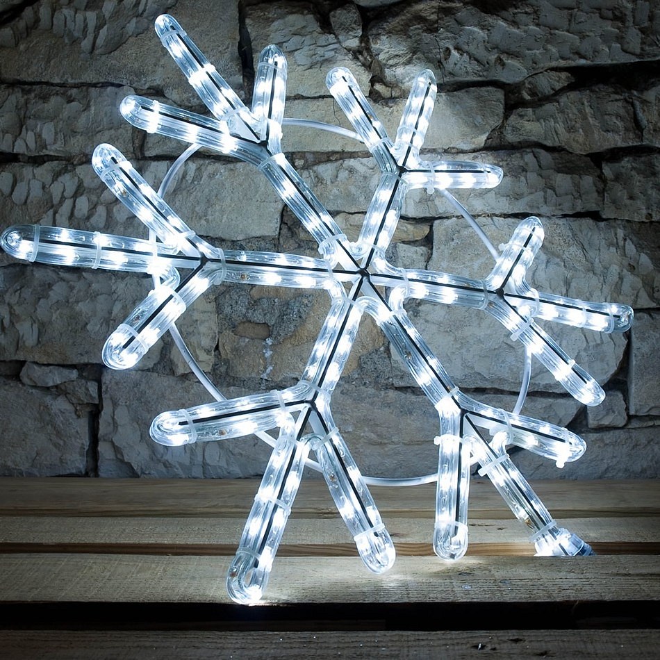 Easy Fix 2D LED reflektor V, Ø 60 cm, jégfehér, közvilágítási készlet, alumínium